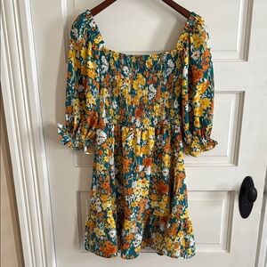 Floral Smocked Dress